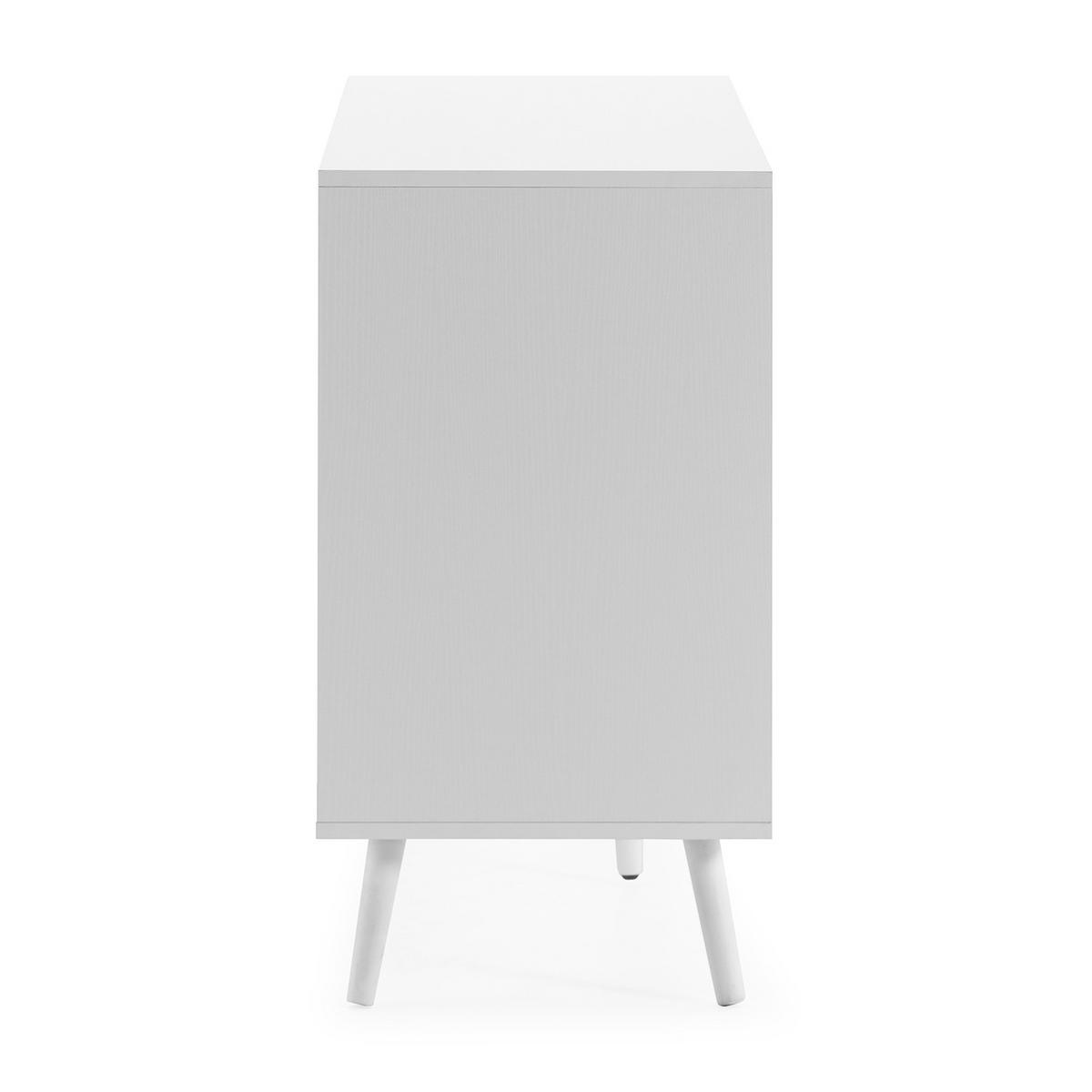 SIDEBOARD Telmo 3 türen Weiß - Weiß, Holzwerkstoff (120/76/40cm)