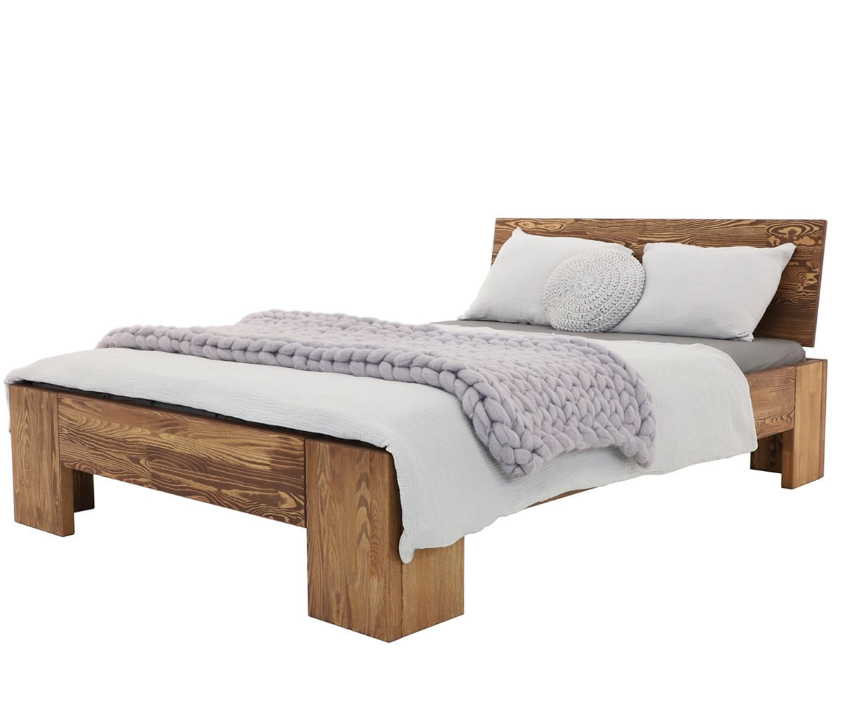 BETT aus Massivholz MARIKA II - Dunkelbraun, Holz (140/200cm) - Seart