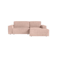 ECKSOFA Kokko mit Schlaffunktion, Hellrosa - Pink, Textil (267/167cm) - Fedve