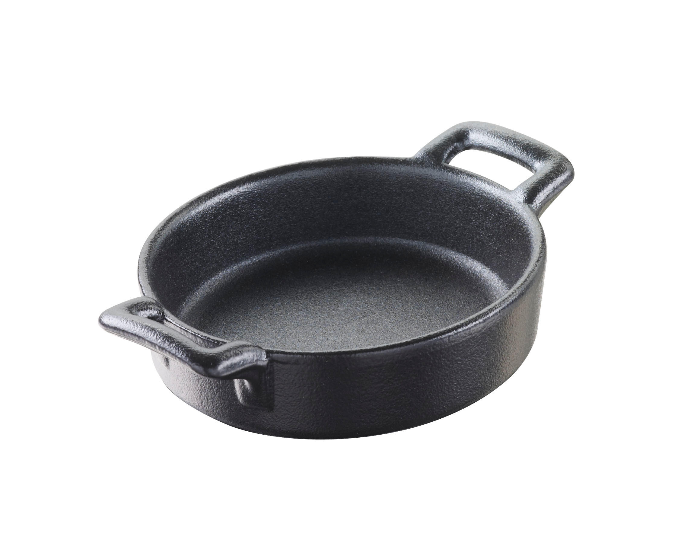 CREME BRULEE 3 cl OVAL mini Gusseisenoptik - Schwarz, Keramik (7.5/7/2cm) - Revol Porcelaine France
