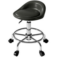 HÖJDJUSTERBAR rullpall med 360° ryggstöd, svart - Svart, Metall (43/75/43cm) - SHOPENTRA
