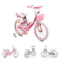 KINDERFAHRRAD Fashion 20 Zoll pink Stützräder, Korb am Lenker, Puppensitz - Pink, Metall (87cm)