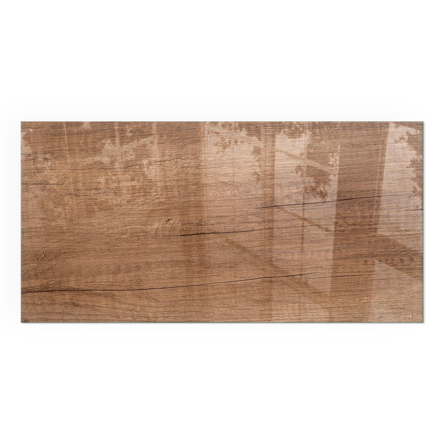 GLASPLATTE für Kamin 120x60 cm - Braun, Glas (120/60/0.4cm) - TULUP