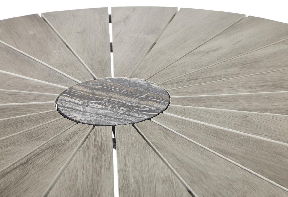 GARTENTISCH Schwarz - Schwarz, Holzwerkstoff (120/120/75cm) - ebuy24