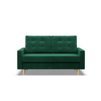 SOFA 2-SITZER MIT SCHLAFFUNKTION BLANK, Grün - Grün, Textil (152/92/92cm)