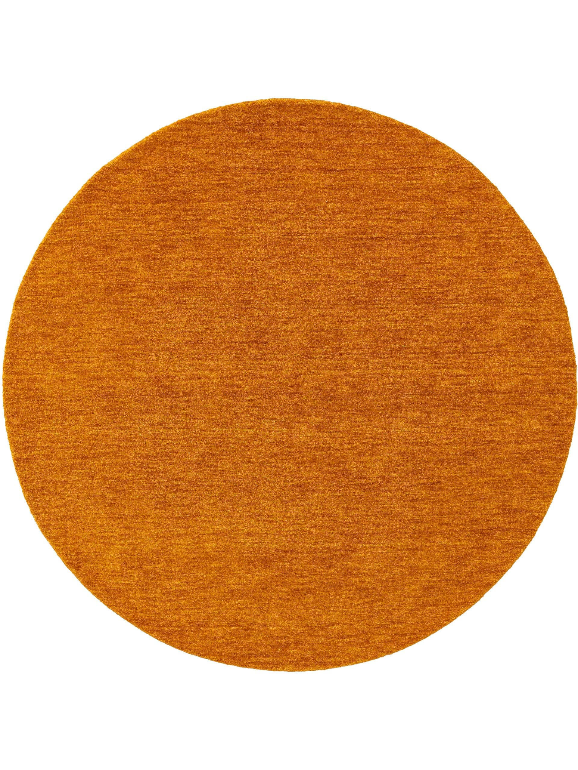 WOLLTEPPICH rund Jamal Gelb ø 160 cm rund - Gelb, Textil (160/160cm) - benuta Nest