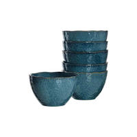 KERAMIKSCHALEN Matera Blau ø 15,3 cm 6er Set - Blau, Keramik (15.3cm) - Leonardo Living