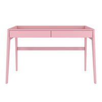 SCHREIBTISCH Lisa, 125/70/81 cm in Pastellrosa, Buchenholz - Hellrosa, Holz/Buchenholz (70/125/81cm) - Visby