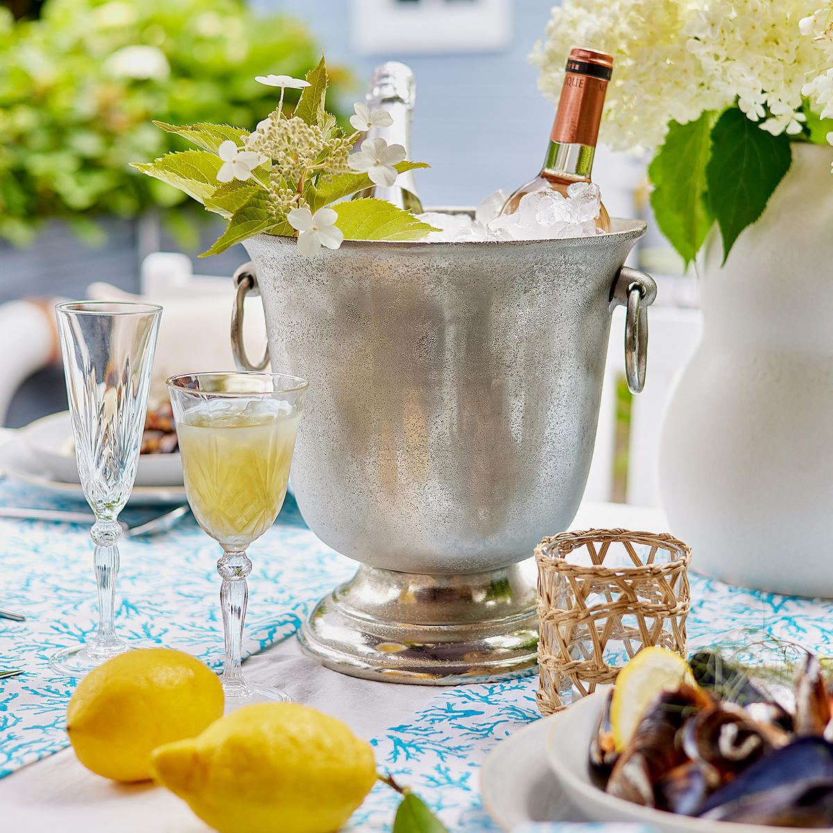 FLASCHENKÜHLER Banquet - Silberfarben, Metall (26/27cm) - BUTLERS