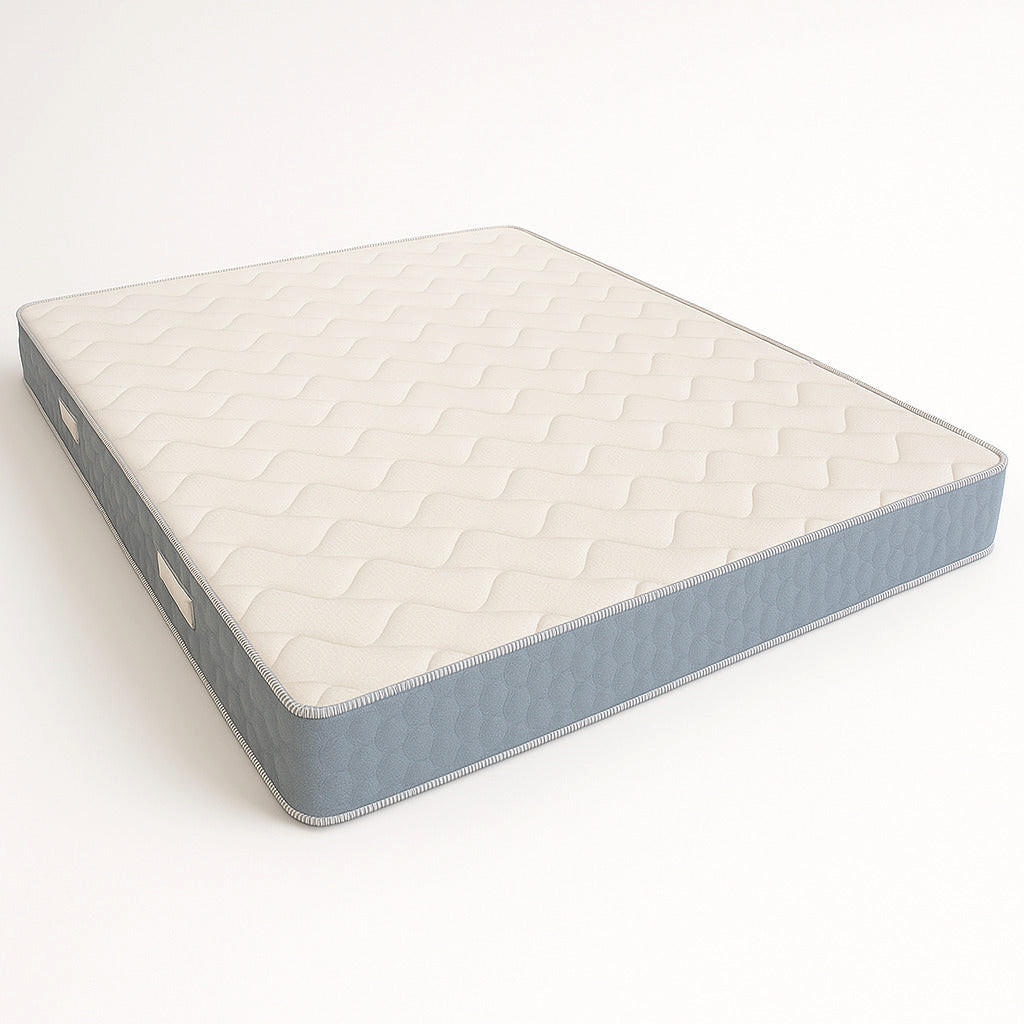 MATRATZE 90x200 aus Hypoallergener Schaum und Memory Foam, Höhe 22 cm | Hypoallergen und Milbensicher - Weiß, Textil (90/200cm) - The White Stone