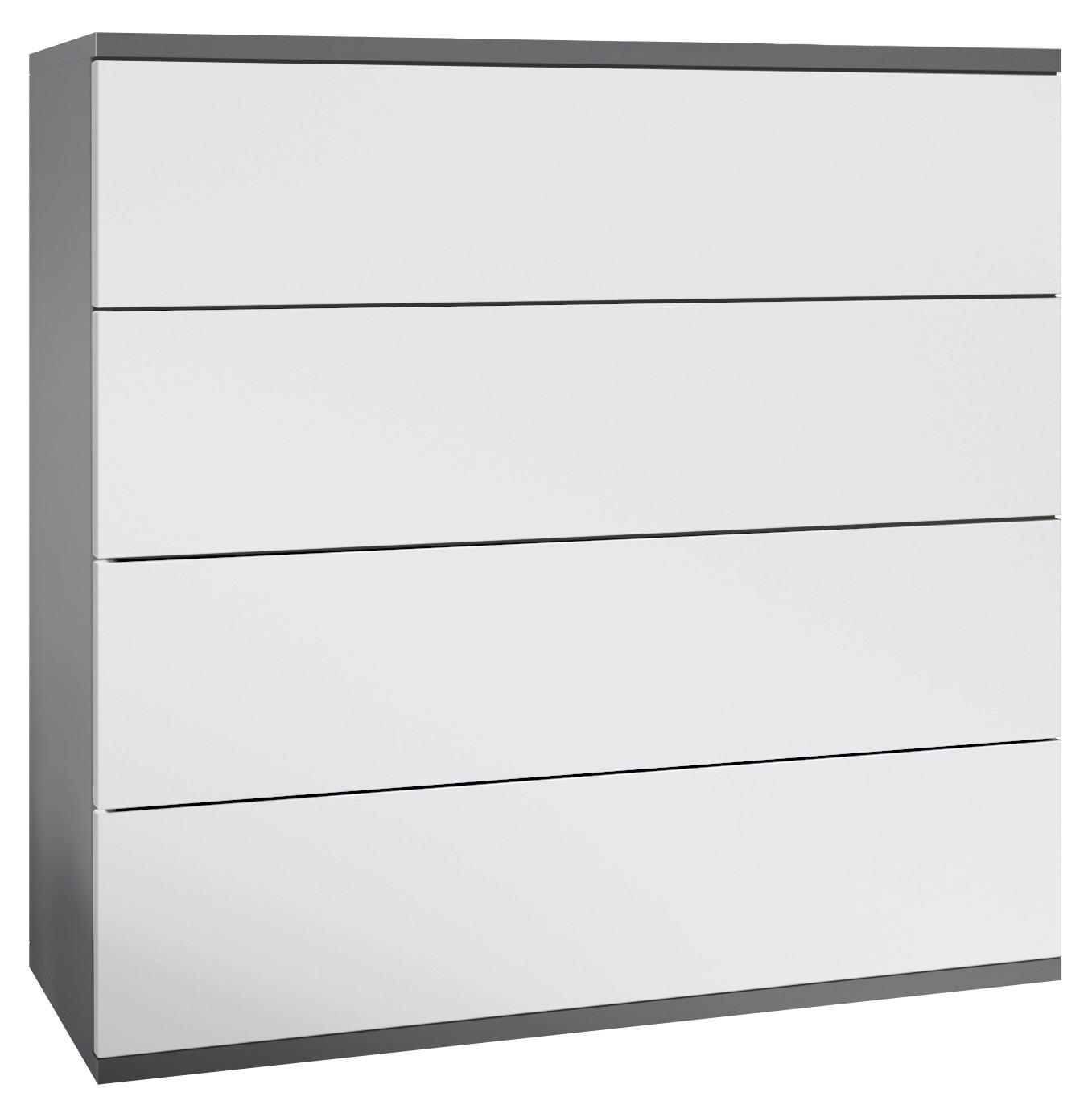 KOMMODE Pavos Weiß matt - Weiß, Holzwerkstoff (76/76/35cm) - Vladon