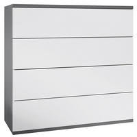 KOMMODE Pavos Weiß matt - Weiß, Holzwerkstoff (76/76/35cm) - Vladon