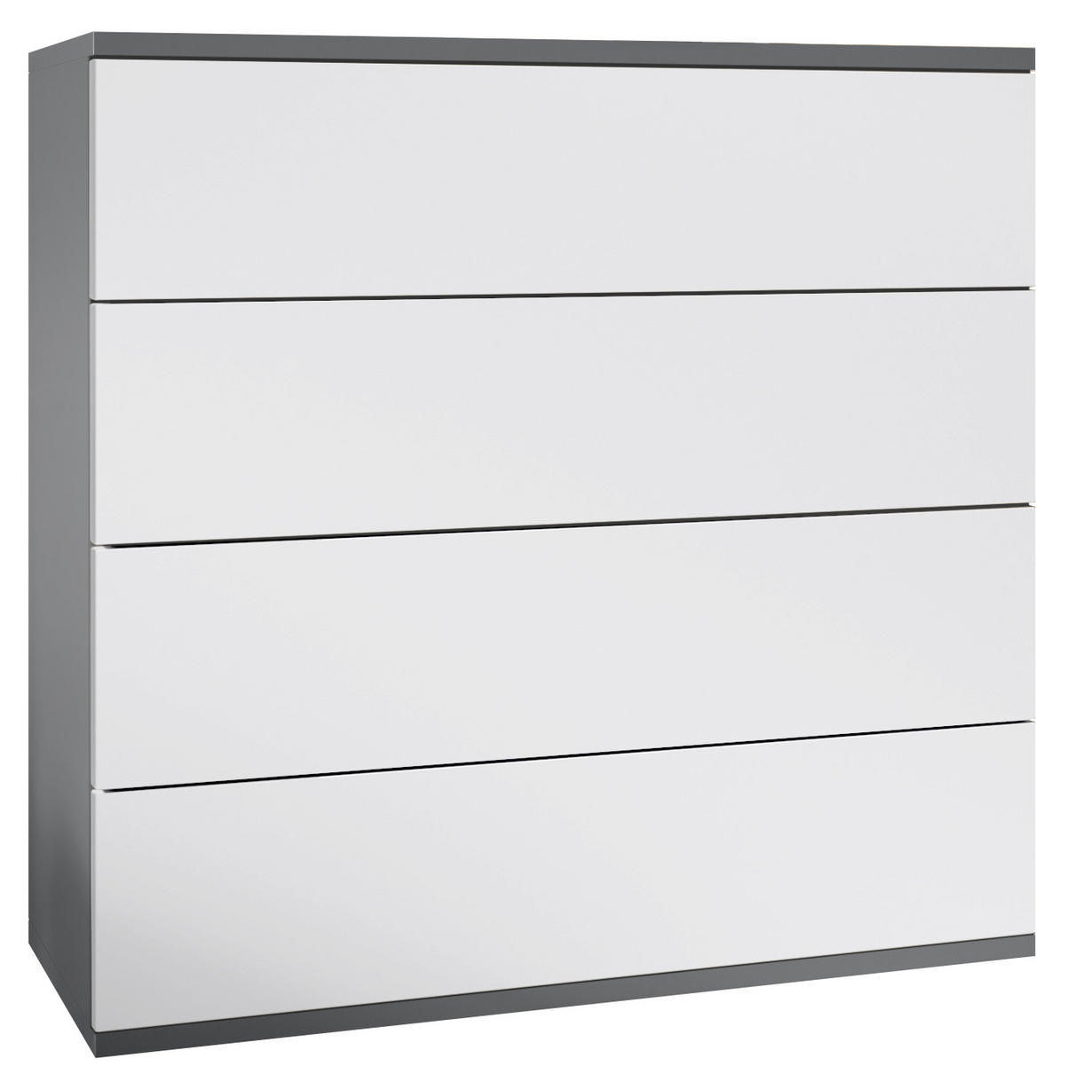 KOMMODE Pavos Weiß matt - Weiß, Holzwerkstoff (76/76/35cm) - Vladon