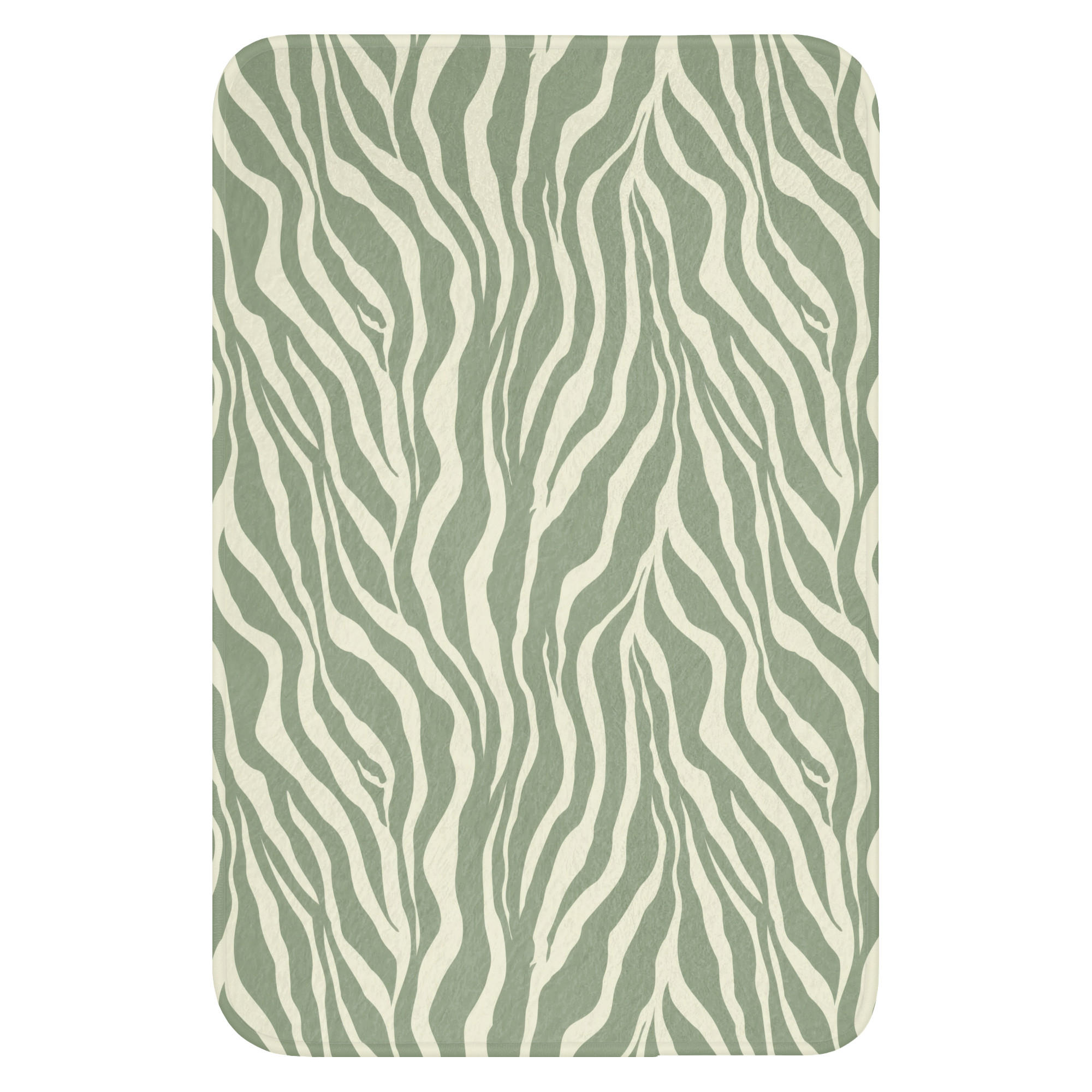 OnlyWow WC PŘEDLOŽKA Zebra - Motiv - zelená 40x60 cm