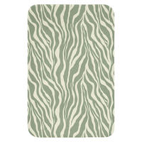 WC PŘEDLOŽKA Zebra - Motiv - zelená 40x60 cm - šalvějově zelená, textil/plast (40/1cm) - OnlyWow