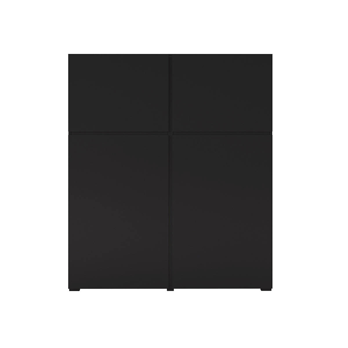 SIDEBOARD Lilia Černá - černá, kompozitní dřevo (119/139/40cm) - Petits-meubles