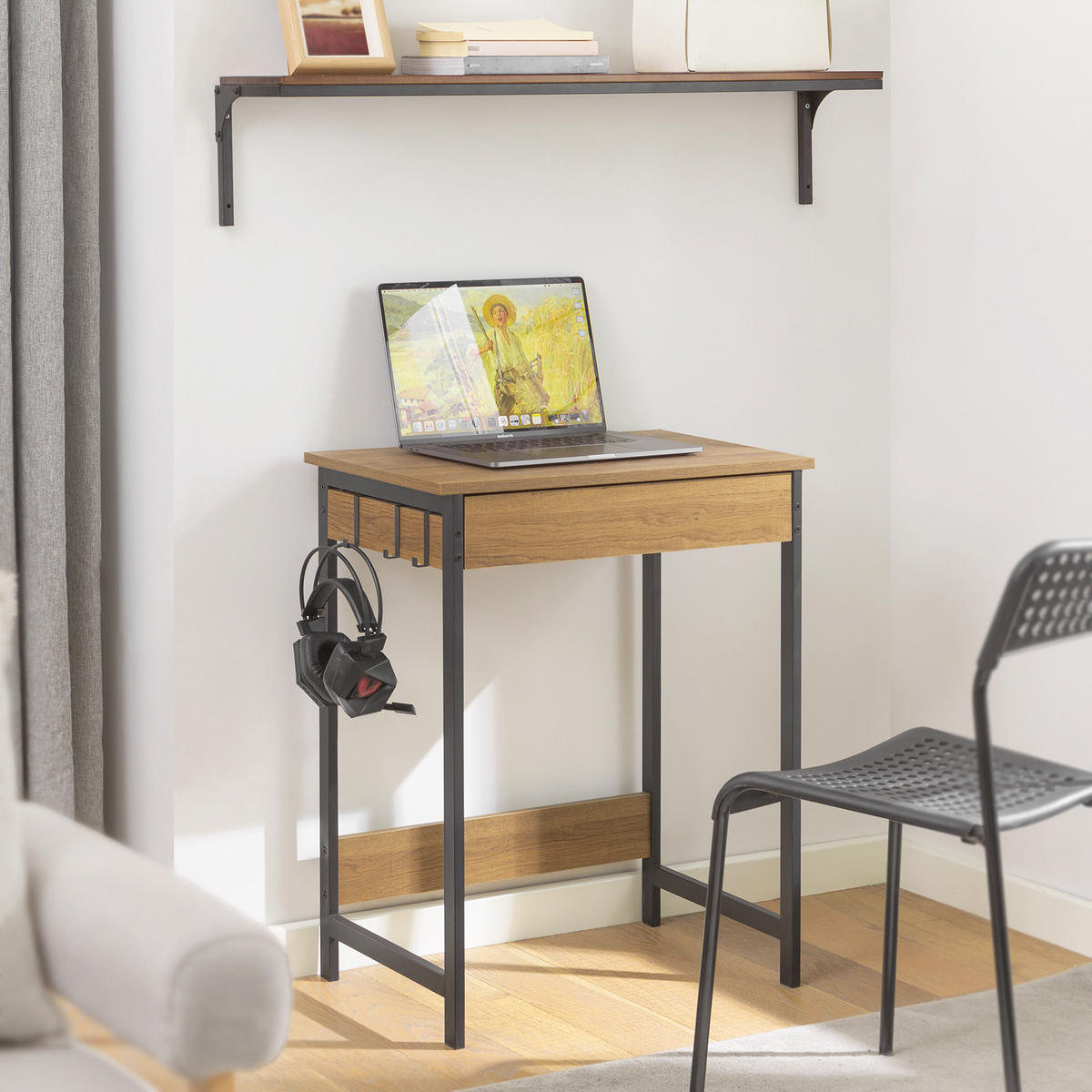 SCHREIBTISCH Vintage - Naturfarben, Holzwerkstoff (40/60/77cm) - SoBuy