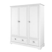 SKRIŇA 3 dvere Biela - biela, kompozitné drevo (146/174/52cm) - Petits-meubles