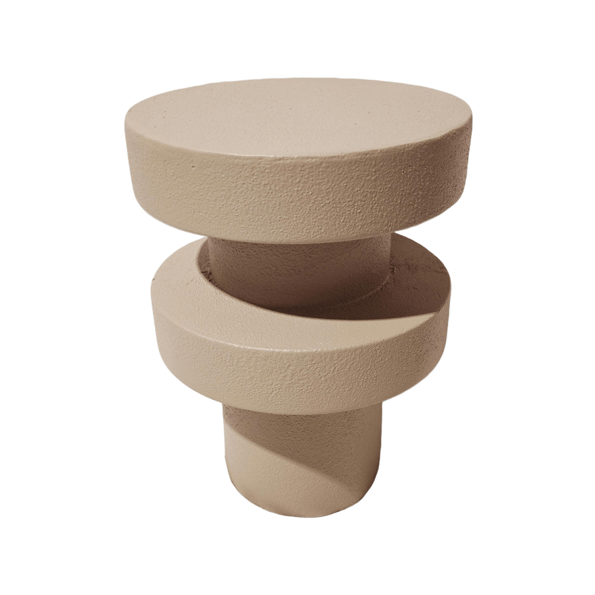 BEISTELLTISCH Mokkabraun 33/33/45 cm - Braun, Stein (33/33/45cm) - Mobili Rebecca