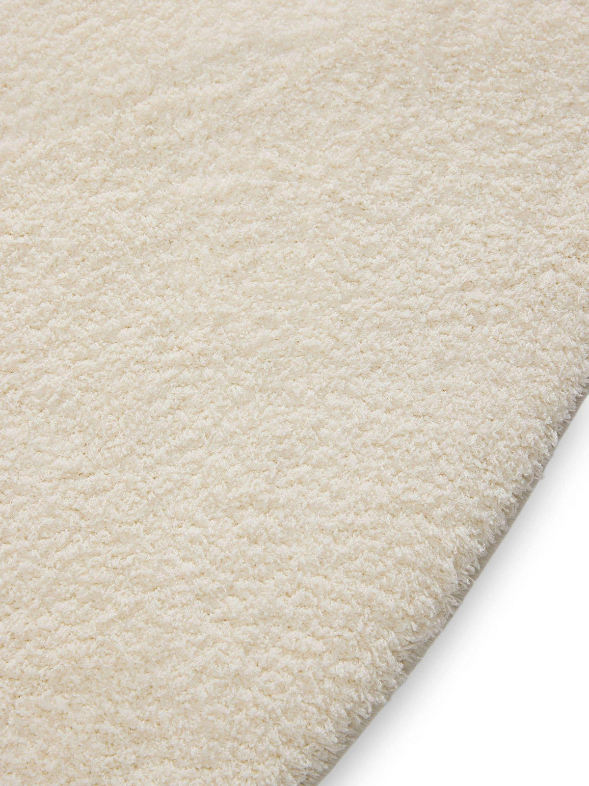 HOCHFLORTEPPICH rund Soda Weiß ø 160 cm rund - Weiß, Textil (160/160cm) - benuta Nest