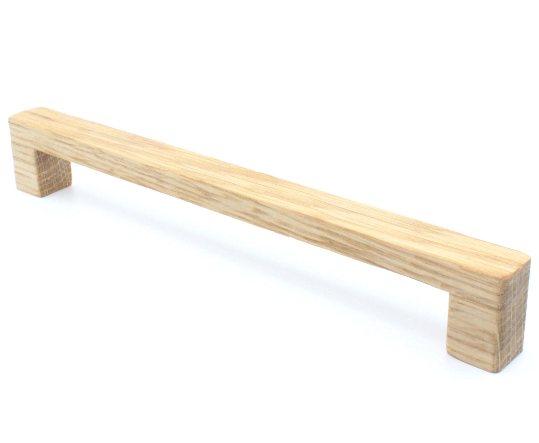 MÖBELGRIFF BA 128mm, Schrankgriff Eiche massiv, Holzgriff Küche - Naturfarben, Holz (1.4/2.8/14.2cm)