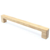 MÖBELGRIFF BA 416mm, Schrankgriff Eiche massiv, Holzgriff Küche - Naturfarben, Holz (1.4/2.8/43cm)