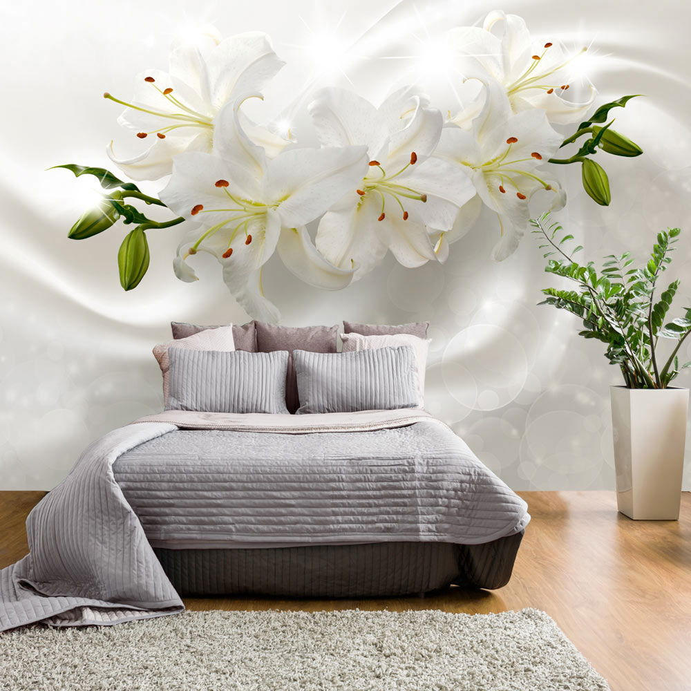 SELBSTKLEBENDE FOTOTAPETE 98/70 cm - Beige/Weiß, Kunststoff/Textil (98/1cm) - KUNSTLOFT