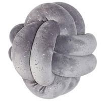 DEKOKISSEN Hellgrau 20/20 cm Malni - Hellgrau, Textil (20/20cm) - Beliani