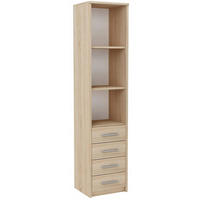 HOCHREGAL BODO R40O 4S Sonoma Eiche 40/35/182 cm - Sonoma Eiche, Holzwerkstoff (40/182/35cm) - Matkam Möbel