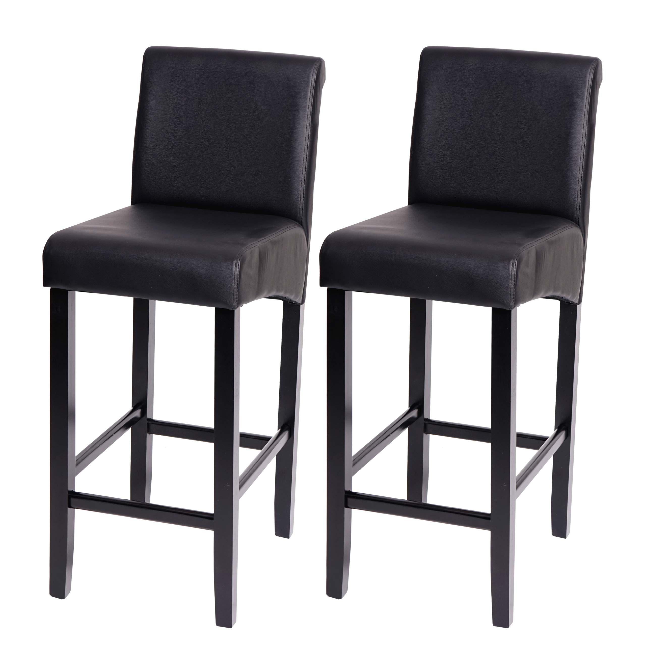 BARHOCKER Schwarz 2er-Set - Schwarz, Textil (39/105/53cm) - MCW