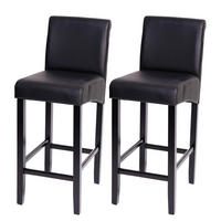 BARHOCKER Schwarz 2er-Set - Schwarz, Textil (39/105/53cm) - MCW