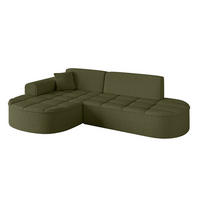 ECKSOFA Ottomane Links TARO-L1 - 243x171x79,5 cm Grün - Grün, Holzwerkstoff/Textil (243/171cm) - ALTDECOR