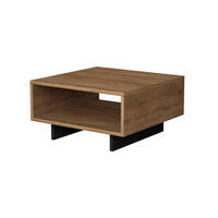 COUCHTISCH mit 1 Regal L60 cm - Hola - Eichefarben, Holzwerkstoff (60/60/32cm) - Calicosy