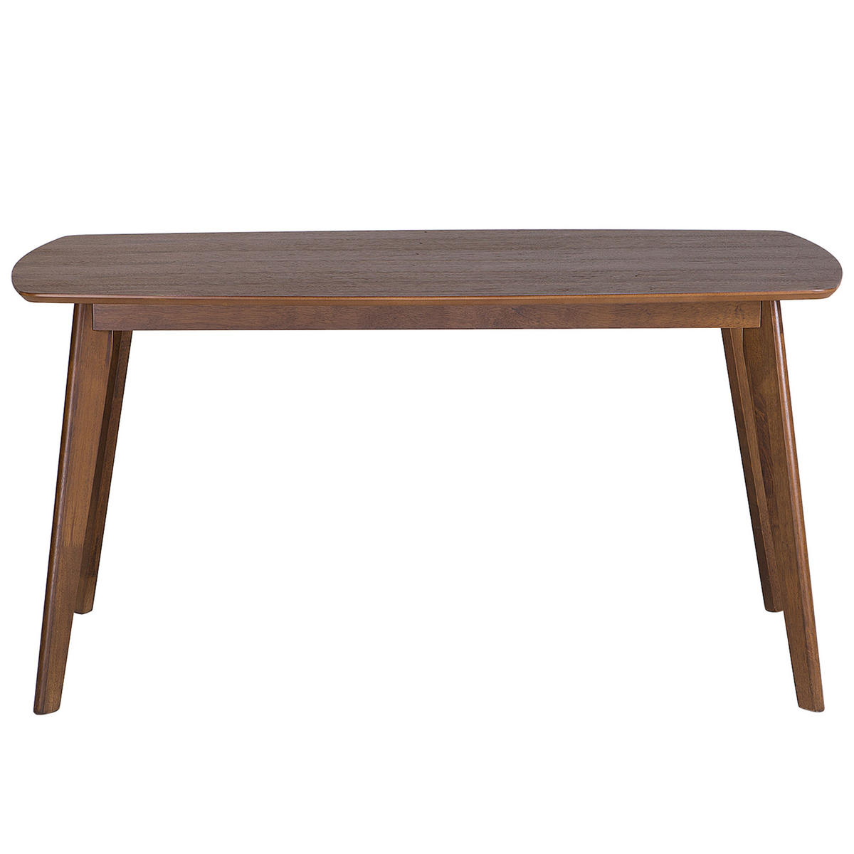 ESSZIMMERTISCH dunkler Holzfarbton 150/90 cm Iris - Dunkelbraun, Holzwerkstoff (90/150/75cm) - Beliani