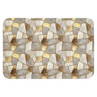 WC PŘEDLOŽKA Mozaika - Mramor - Zlato 90x60 cm - šampaňská, textil/plast (90/1cm) - OnlyWow