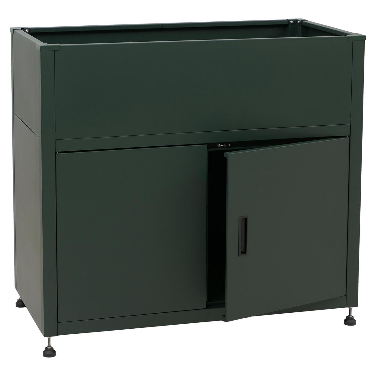 HOCHBEET 91x101x51cm Grün - Grün, Metall (101/91/51cm) - PROREGAL