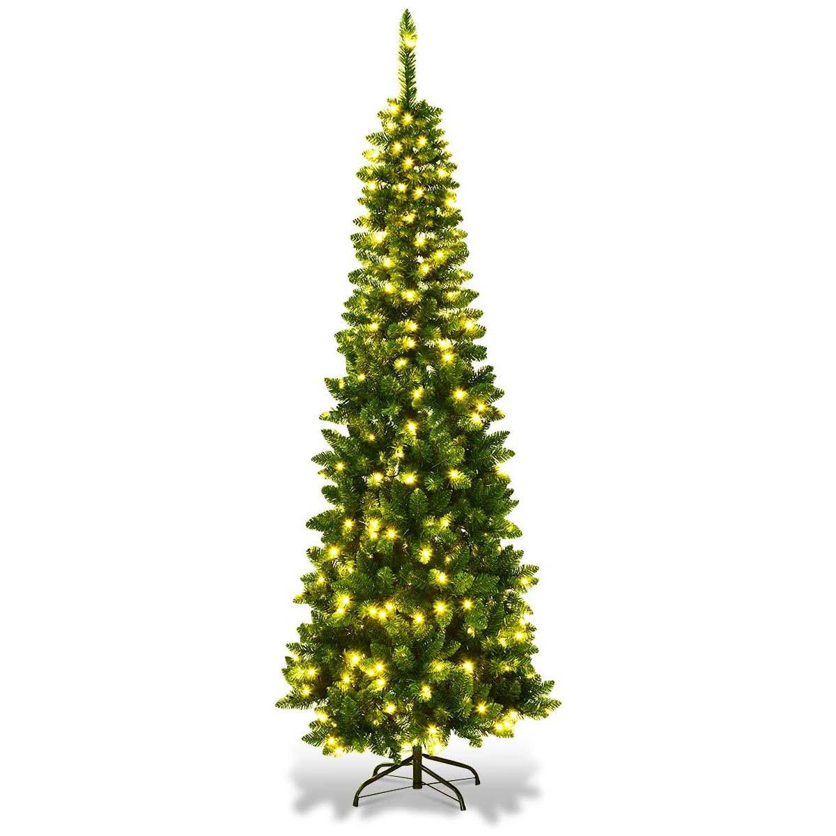 WEIHNACHTSBAUM Grün - Grün, Kunststoff (200cm) - COSTWAY