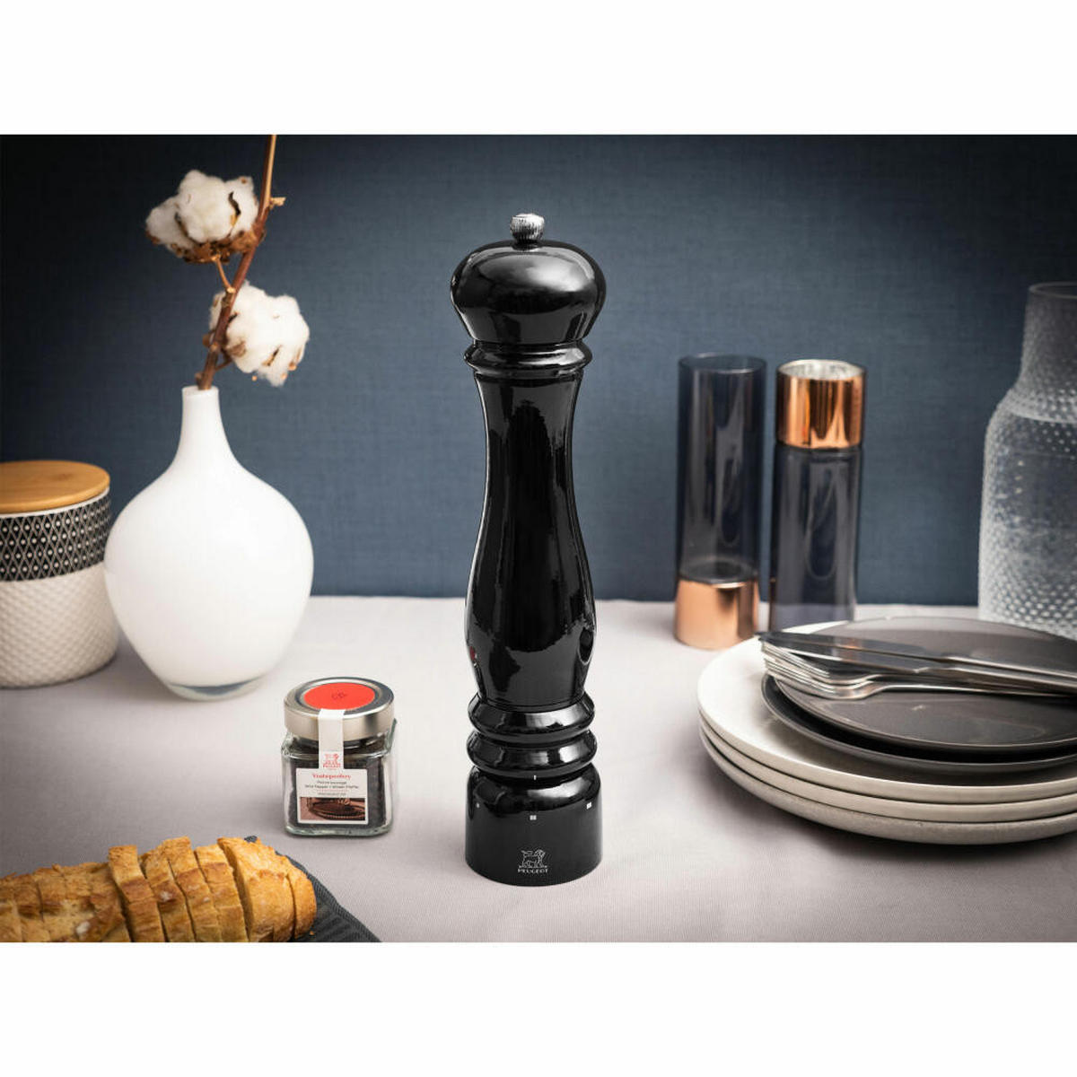 SALZMÜHLE Elektrisch Paris Électrique 34cm Buchenholz Stahlmahlwerk - Schwarz, Holz (7.3/34/7.3cm) - PEUGEOT