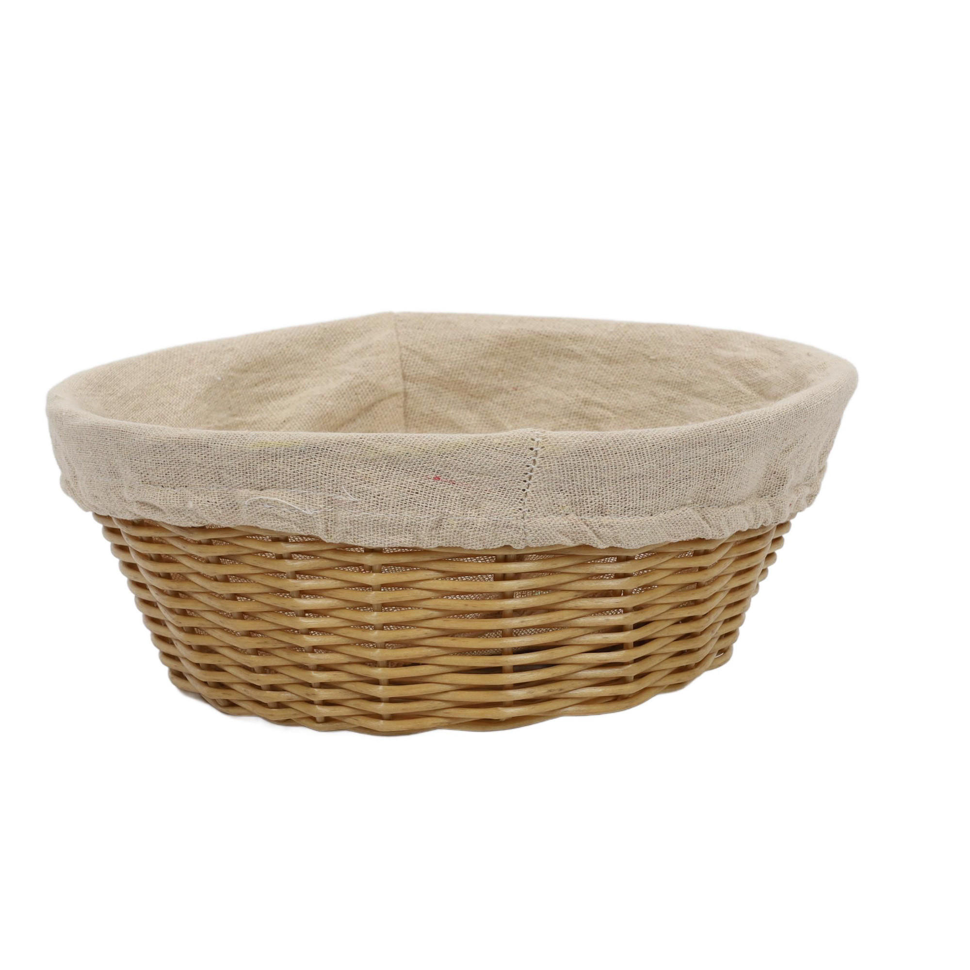 BROTKORB mit Stoffeinsatz 25/25/9 cm - Braun, Kunststoff (25/9/25cm) - Kesper