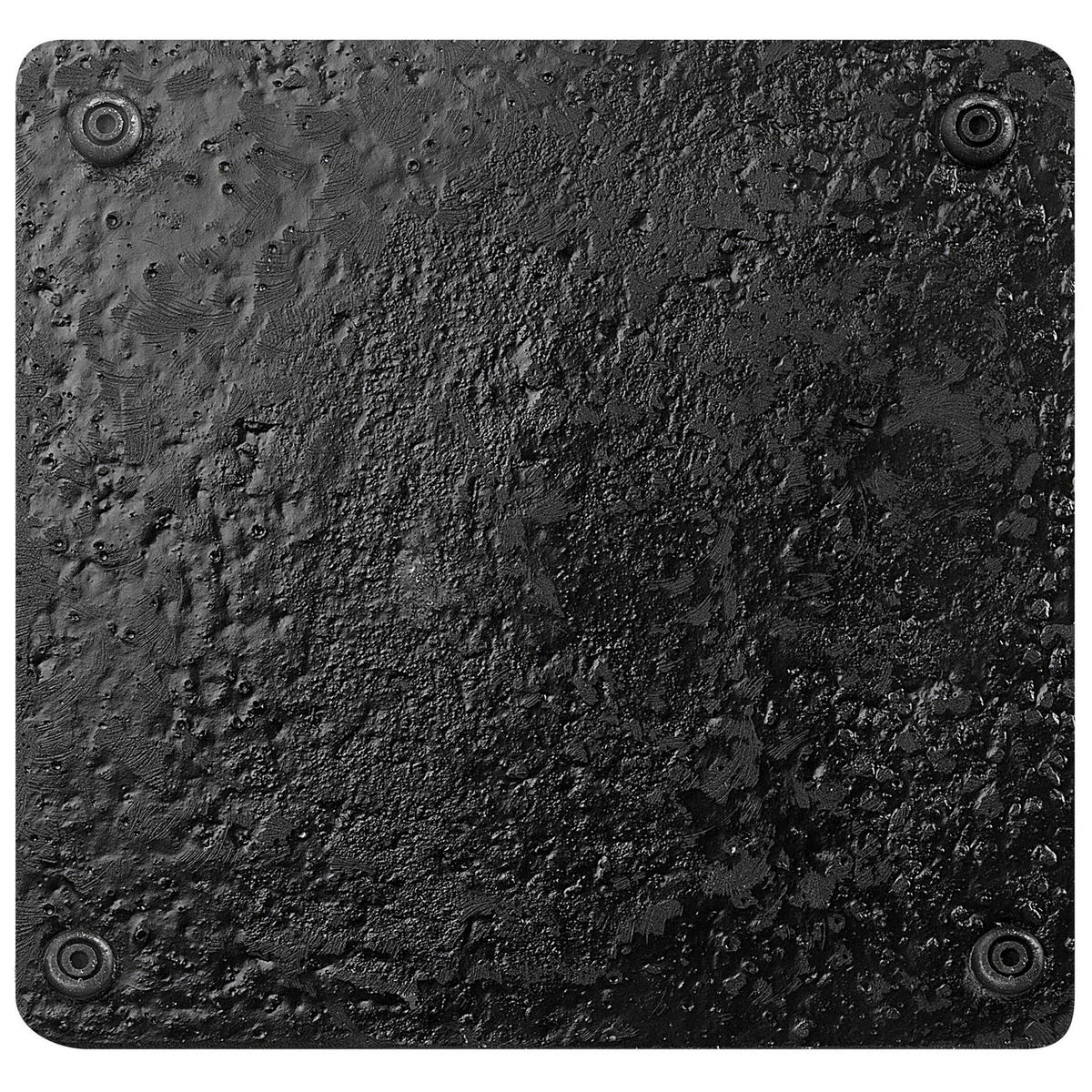SONNENSCHIRMSTÄNDER schwarz 50/50 cm Cervo - Schwarz, Stein (50/50cm) - Beliani
