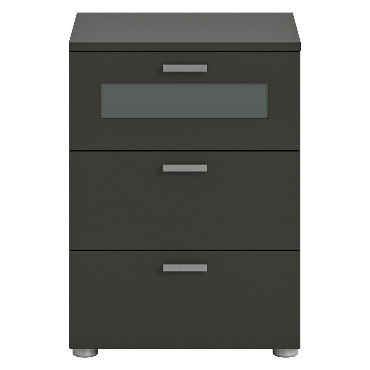 NACHTTISCH Xeno 40/45/60 cm - Grau, Holzwerkstoff (45/60/40cm) - Xonox