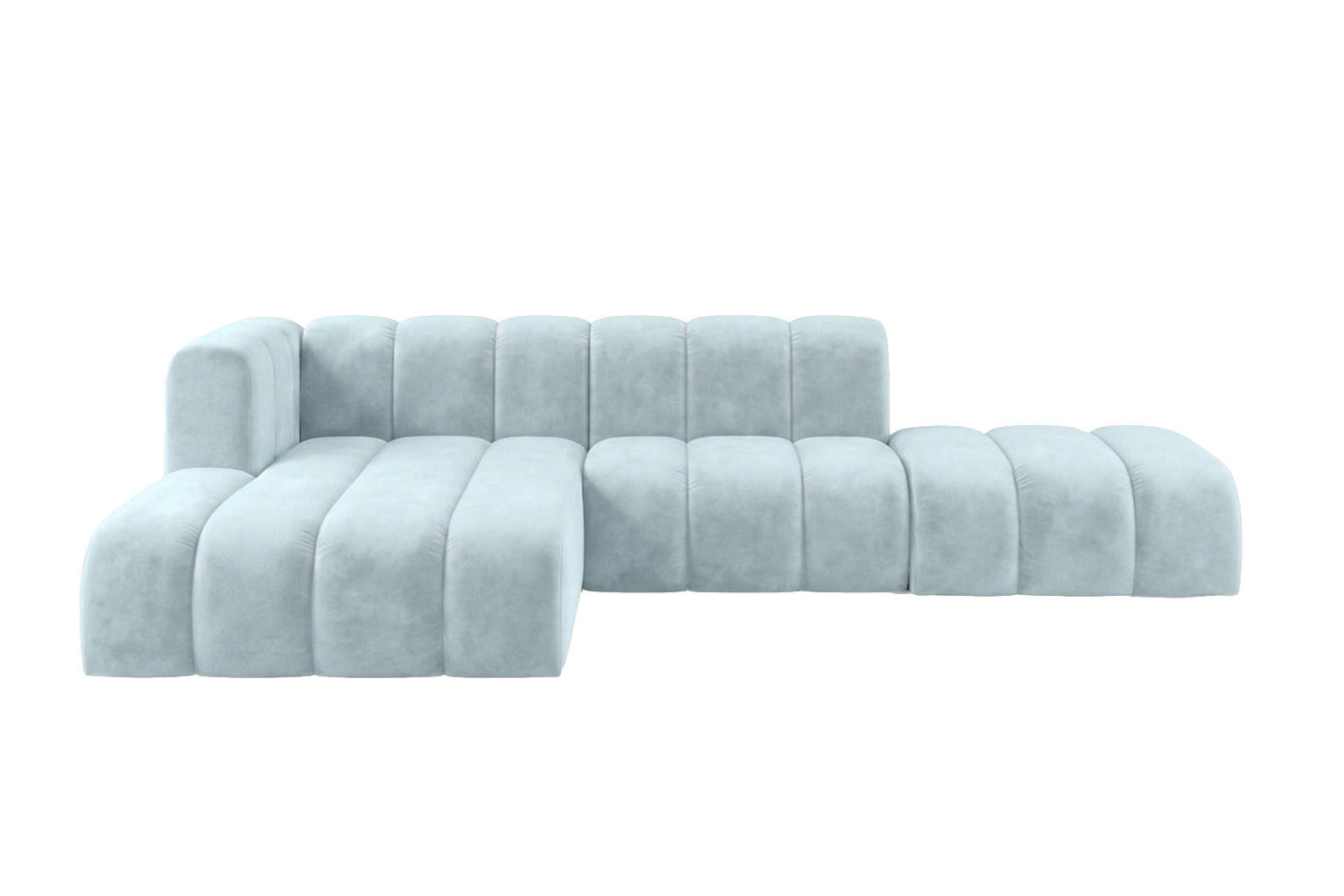 Kaiser Möbel Ecksofa Hellblau 295x179 cm