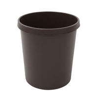 PAPIERKORB Kunststoff 18 Liter 32x31x31 cm Braun - Braun, Metall (31/32/31cm) - PROREGAL