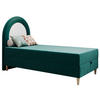 BOXBETT NEST 90/180 Dunkelgrün Velvet - H3 - Dunkelgrün, Holz/Textil (90/180cm) - MKS