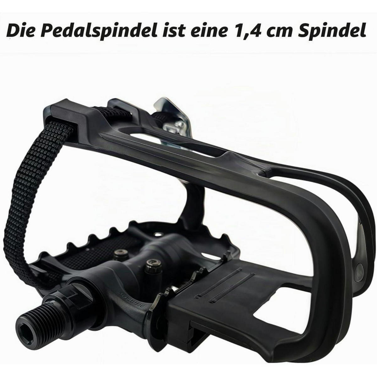 FAHRRADPEDALE Hybrid SPD mit 4D-Verstellriemen Schwarz - Schwarz, Metall (15/1.5/17cm)