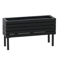 PFLANZKASTEN Schwarz - Schwarz, Holz (62/36/22cm) - MCW