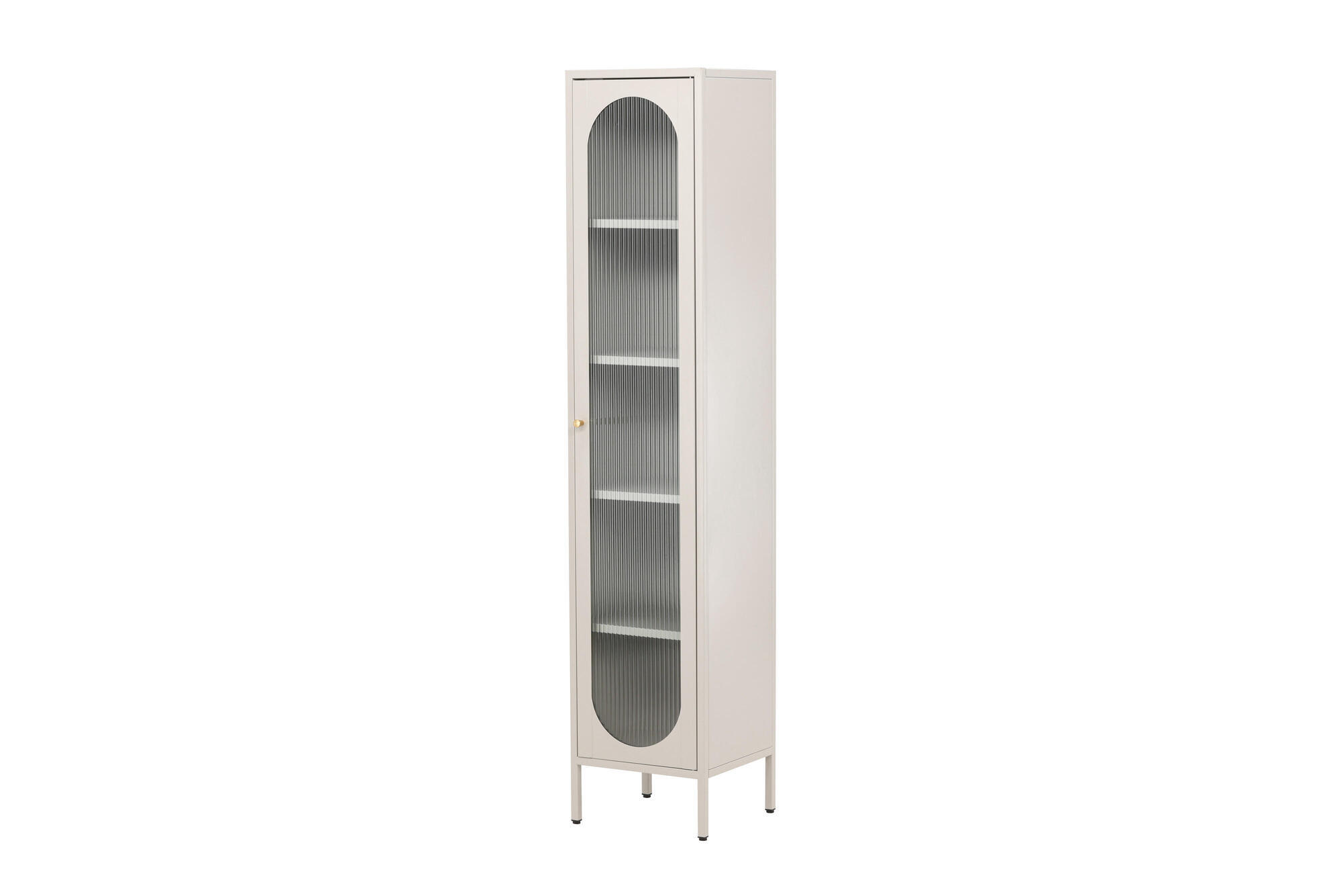 VITRINE CALI Beige 37x35x180 cm - Beige, Metall (37/180/35cm) - FURNLUX