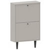 SCHUHSCHRANK Dotti 520 Kaschmir 55/21/92 cm Wandmontage - Kaschmir, Holzwerkstoff (55/92/21cm) - Matkam Möbel