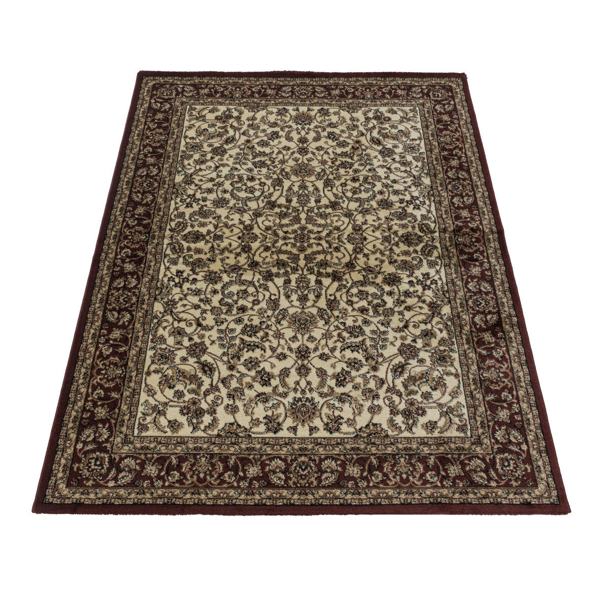 TEPPICH Kurzflor GEISLER in Creme, orientalisch, 240 x 340 cm - Beige, Textil (340/240cm) - KADIMA DESIGN