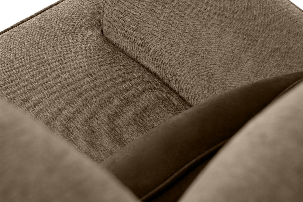 OHRENSESSEL STRALIS inklusive dekorativem Kissen, braun - Braun, Textil (82/108/80cm) - KONSIMO®